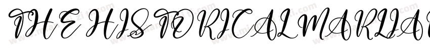 THE HISTORICAL MARLIANA字体转换
